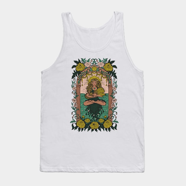 Virgo Zodiac Sign - Virgo Tarot Card Tank Top by LittleAna